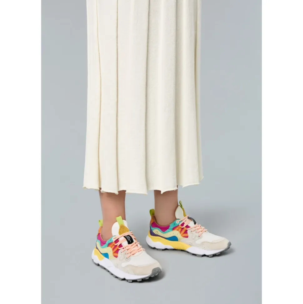 Zapatillas deportivas de ante y tejido técnico YAMANO 3 WOMAN