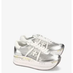 Zapatillas Grises con Emblema de Logo Lateral