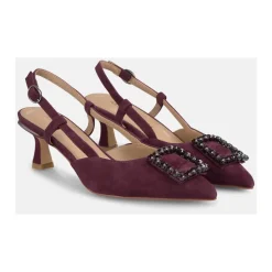 Zapato de tacón con punta abierta