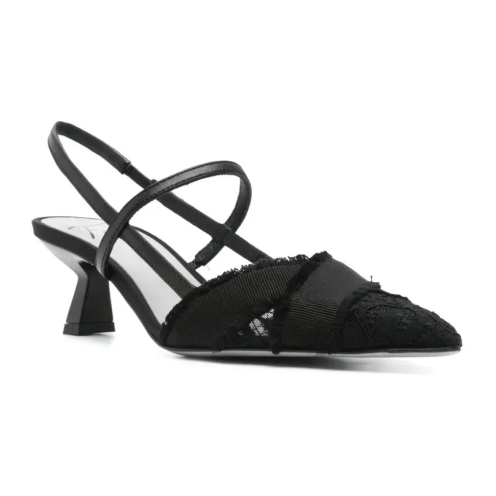 Zapatos de Salón con Tiras Traseras de Malla