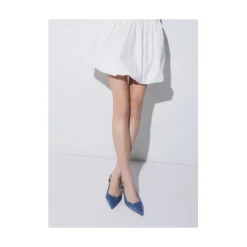 Zapatos de Salón de Piel con Punta