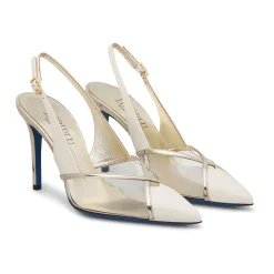Zapatos de Salón Destalonados de Charol y Plexiglás