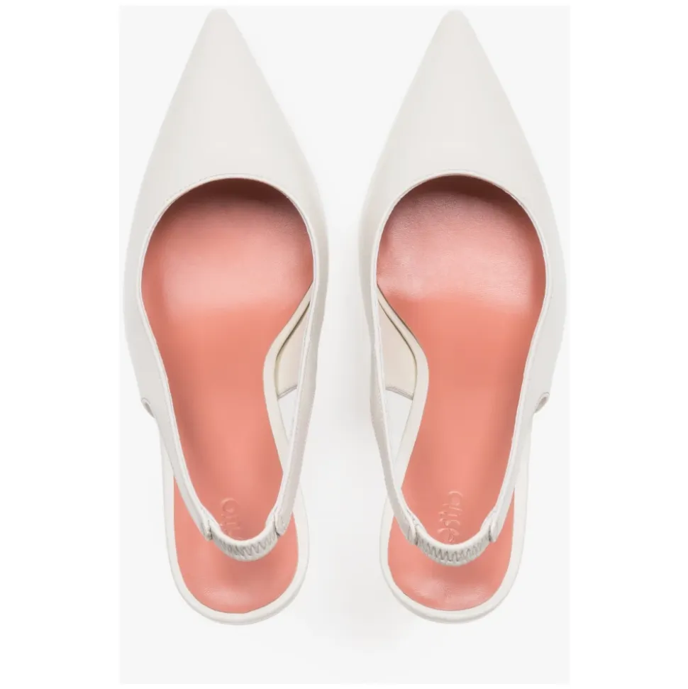 Zapatos de Salón Destalonados de Cuero