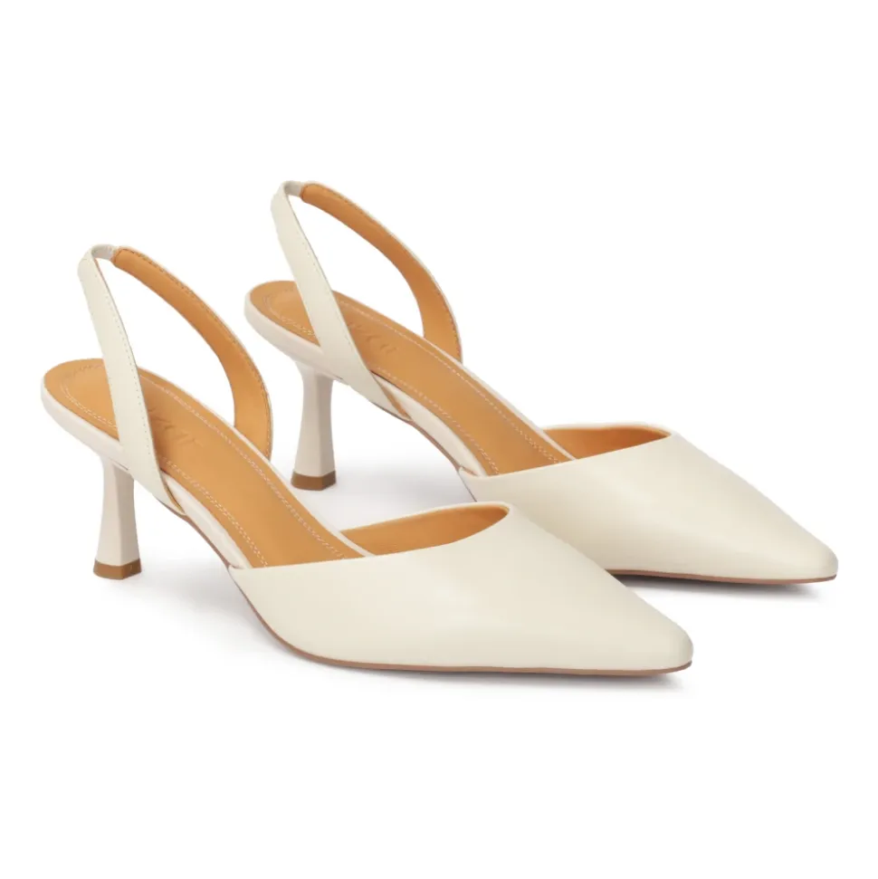 Zapatos de tacón con recortes y parte superior abierta y talones descubiertos