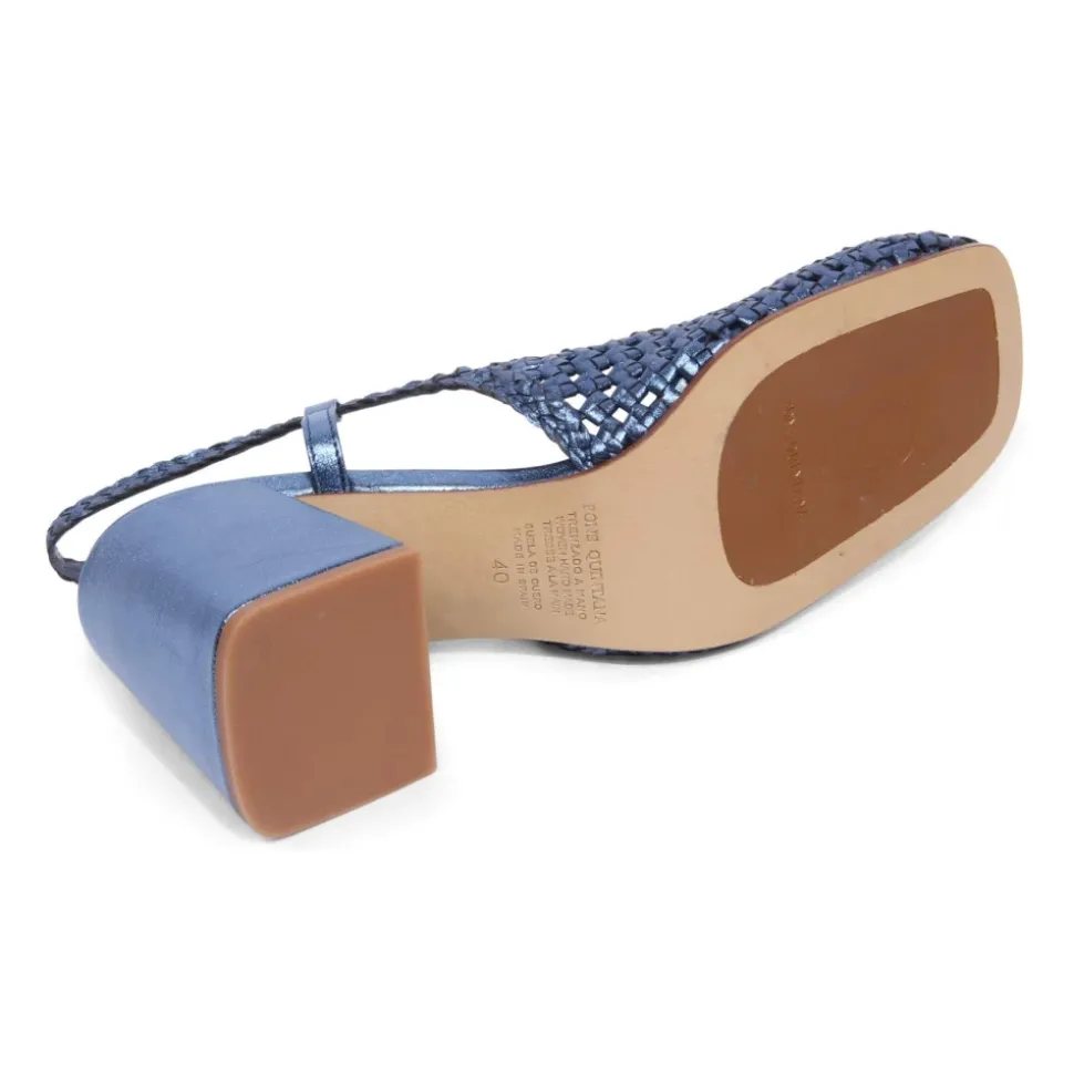 Zapatos slingback metálicos modelo Osaka