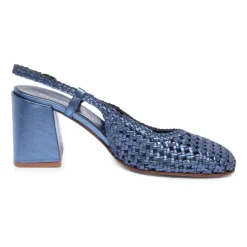 Zapatos slingback metálicos modelo Osaka