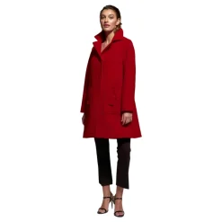 Abrigo Rojo Oscuro de Lana - 40