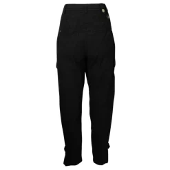Pantalón de Popelín de Algodón Negro