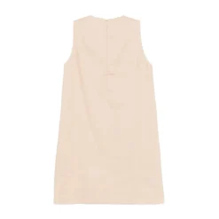 Vestido Corto Sin Mangas con Cuello Redondo