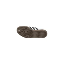 Zapatilla De Cuero Negra Y Blanca